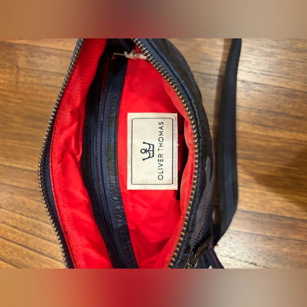 Oliver Thomas Blue Camo Crossbody Purse - Picture 7 of 12